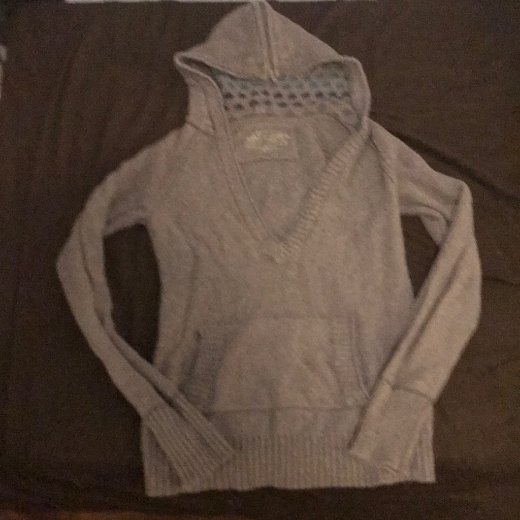 Sweater, Gray Pullover